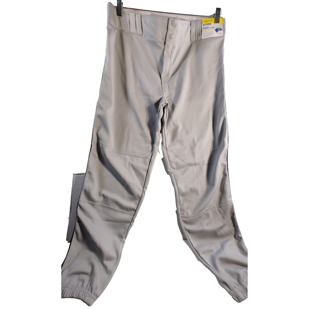 Champro Adult Men's Sz XL Gray Baseball Pro+ Ankle Pants Elastic Dri Gear Piping